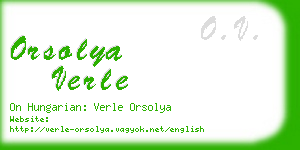 orsolya verle business card